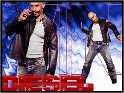 jeansy, Vin Diesel, okulary